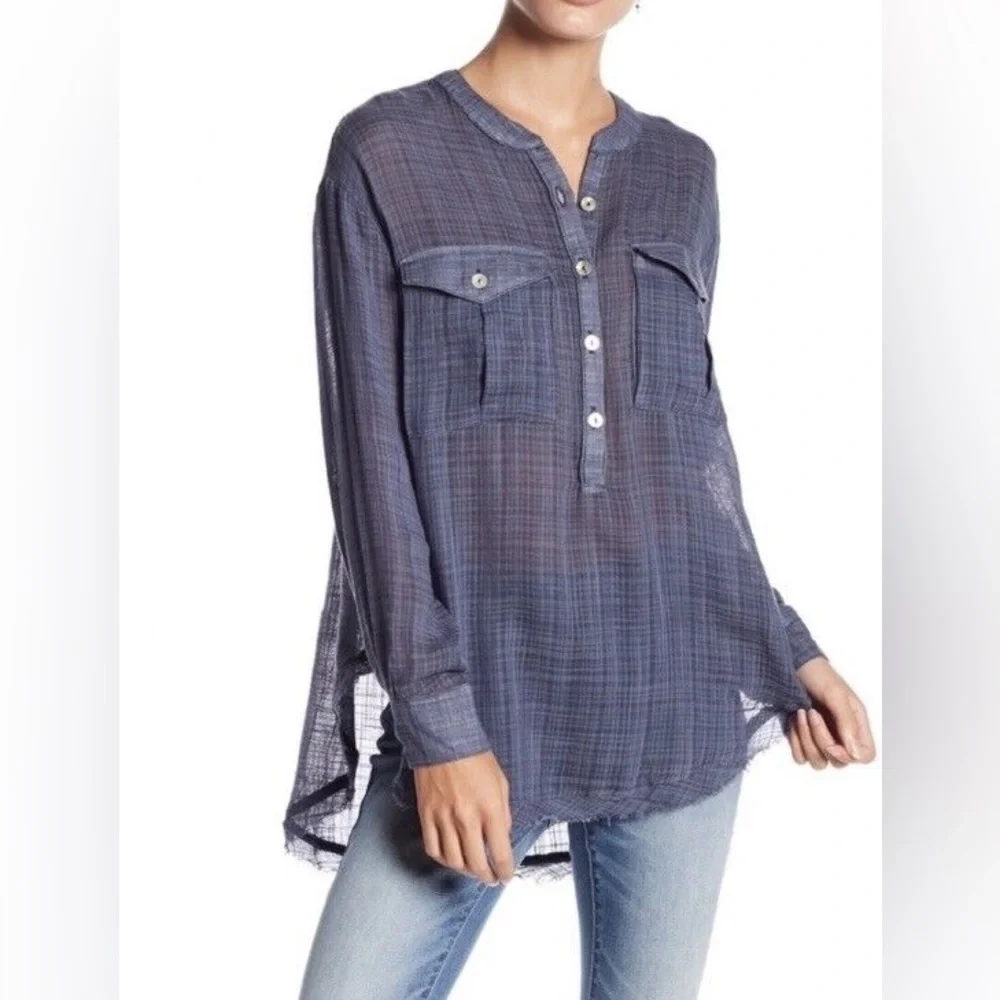 NWOT Free People Talk To Me Blouse